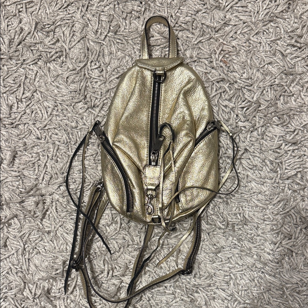 Rebecca Minkoff Gold Leather Women's Backpack